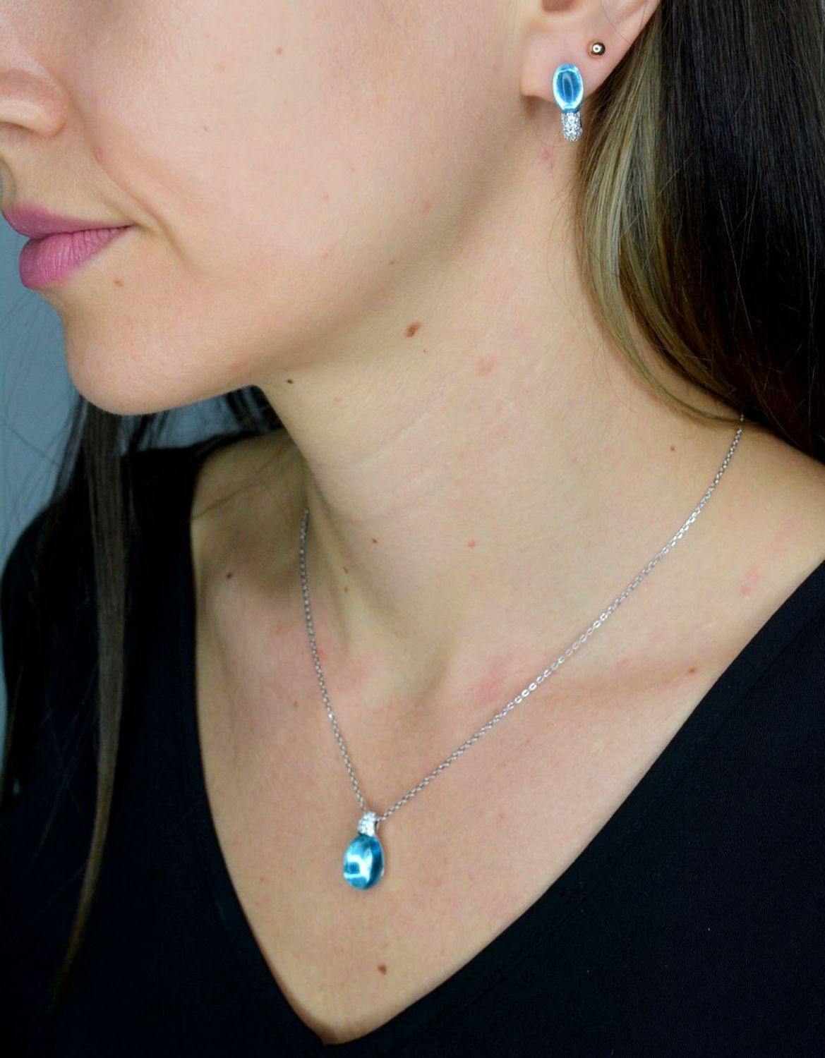 Naszyjnik damski srebrny 925 z kamieniem w kolorze topazu Nomination Myradiance 241508 042.png